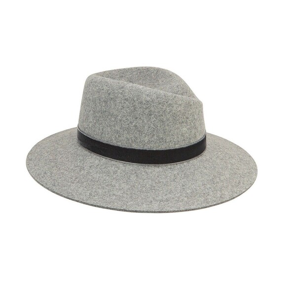 Rag & Bone Zoe Wool Fedora In Gray Sz S New main image 6
